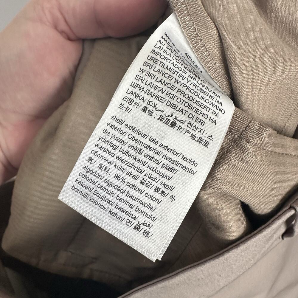 Calvin Klein Straight Stretch Chino Pants 6 Stone 30x26 Crop Career Classic NEW - Picture 10 of 11
